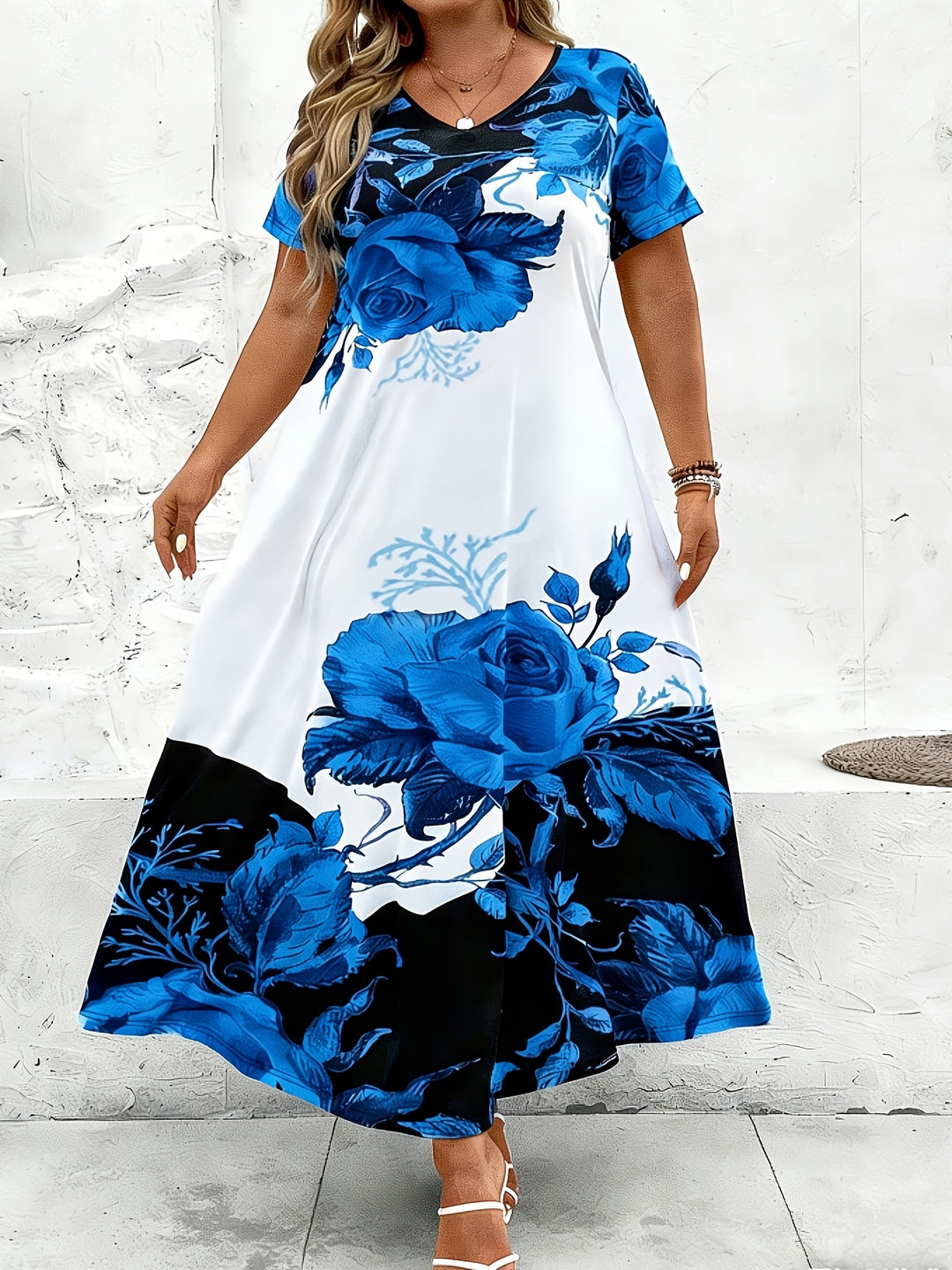Boho Oversized Floral Loose Fit Maxi