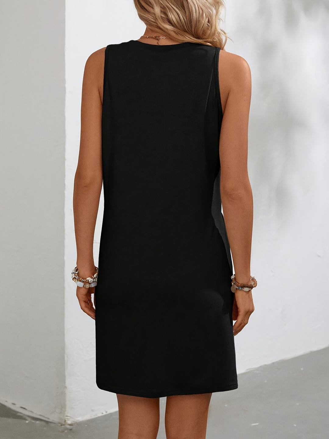 Modern Color Block Shift Mini Dress