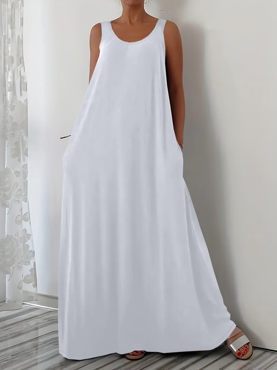 Boho Relaxed Fit Flowy Maxi Dress - Plus Size