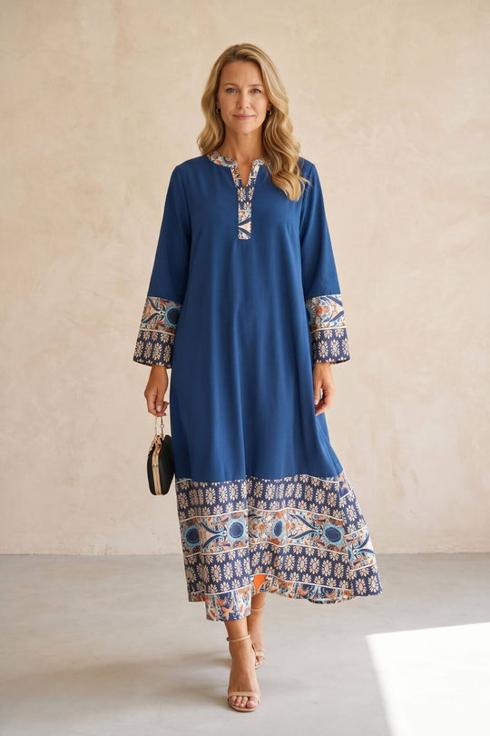Muslim Long Sleeve Modest Kaftan Dress