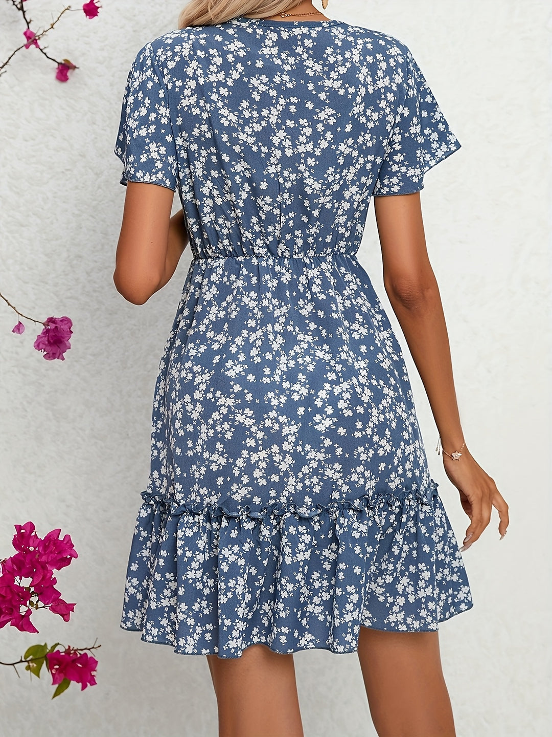 Summer Tiered Ruffle Ditsy Floral Mini