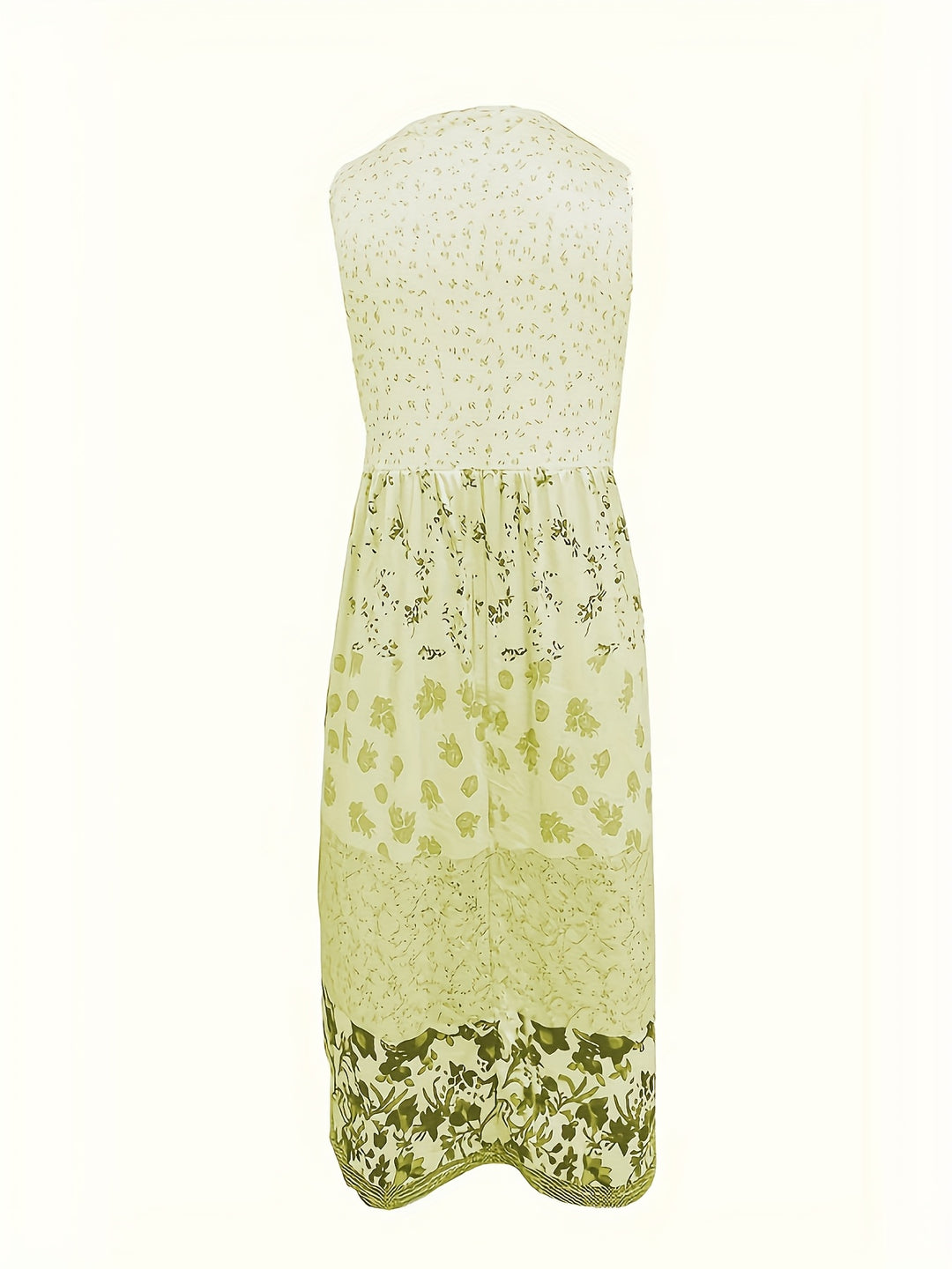 Summer Scoop Neck Tiered Floral Dress