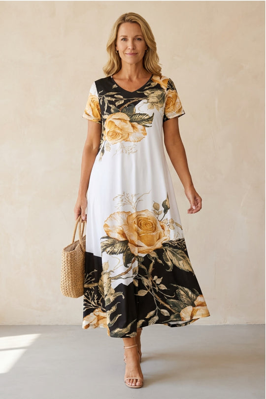 Boho Oversized Floral Loose Fit Maxi