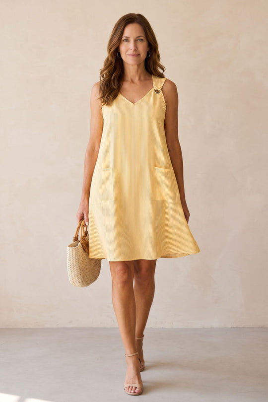 Casual Crew Neck Pocketed Summer Dress - Plus Size