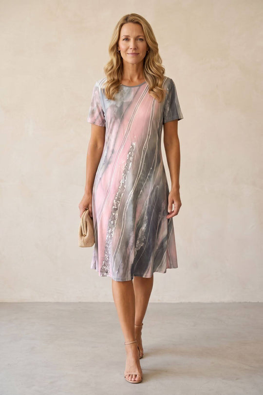 Floral Print Halter Neck Swing Dress