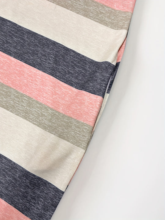 Casual Striped Pocket Maxi Bohemian Dress