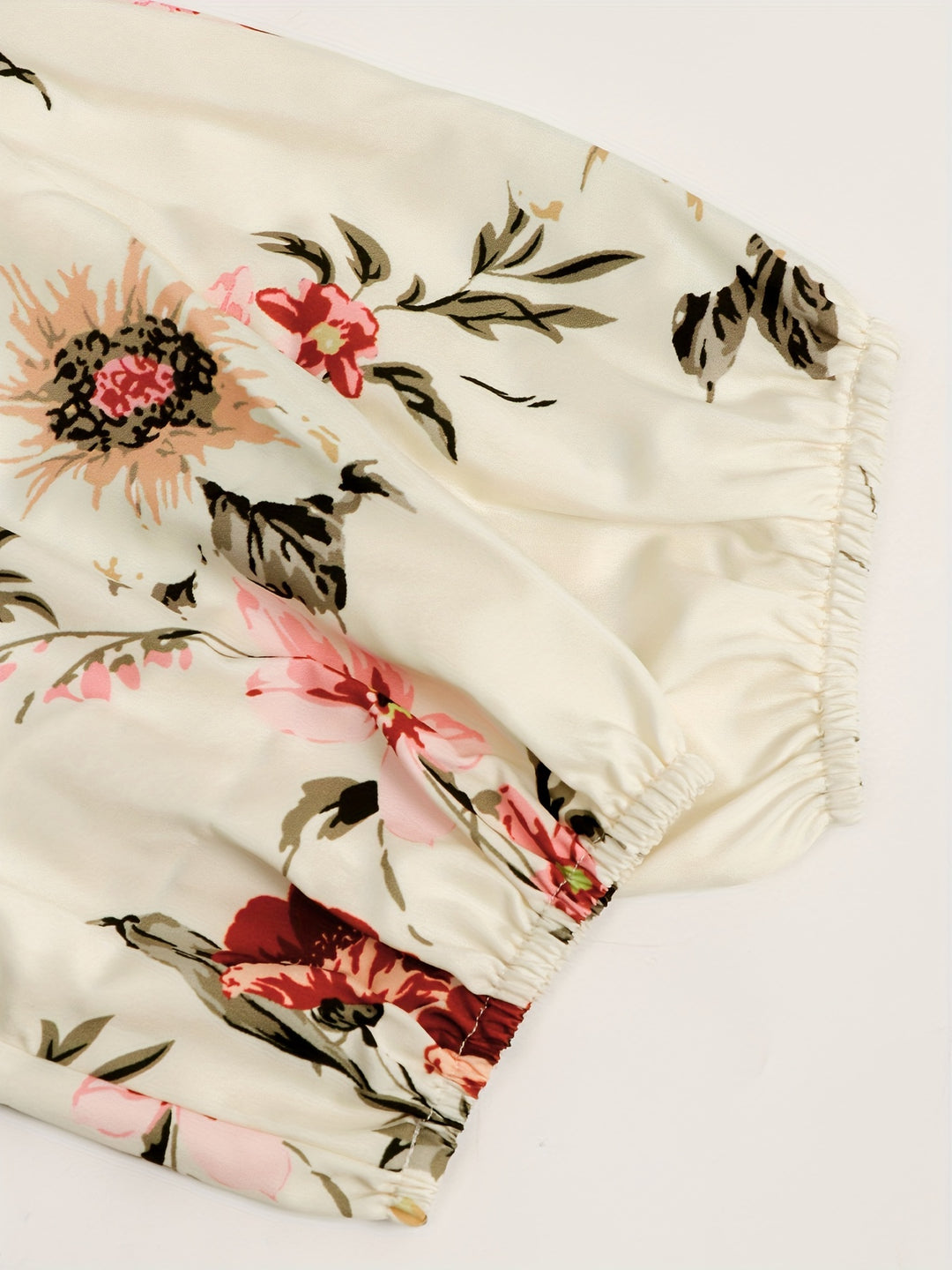 Romantic Puff Sleeve Floral Maxi Dress