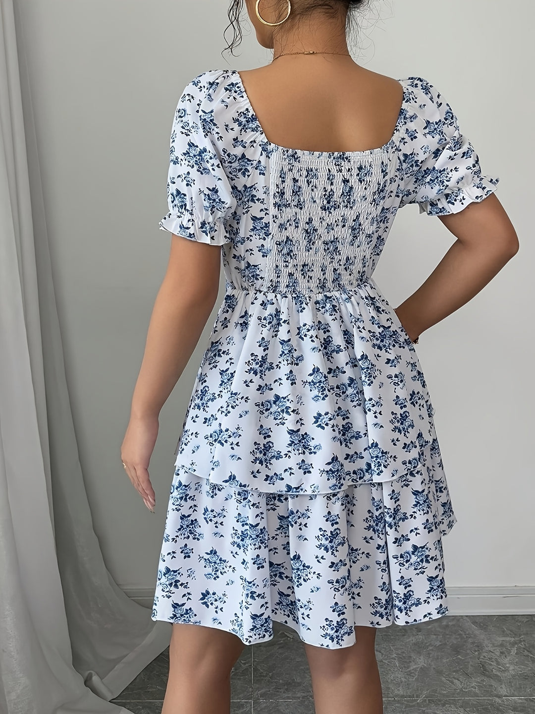 Sweetheart Neck Floral Casual Summer Sundress