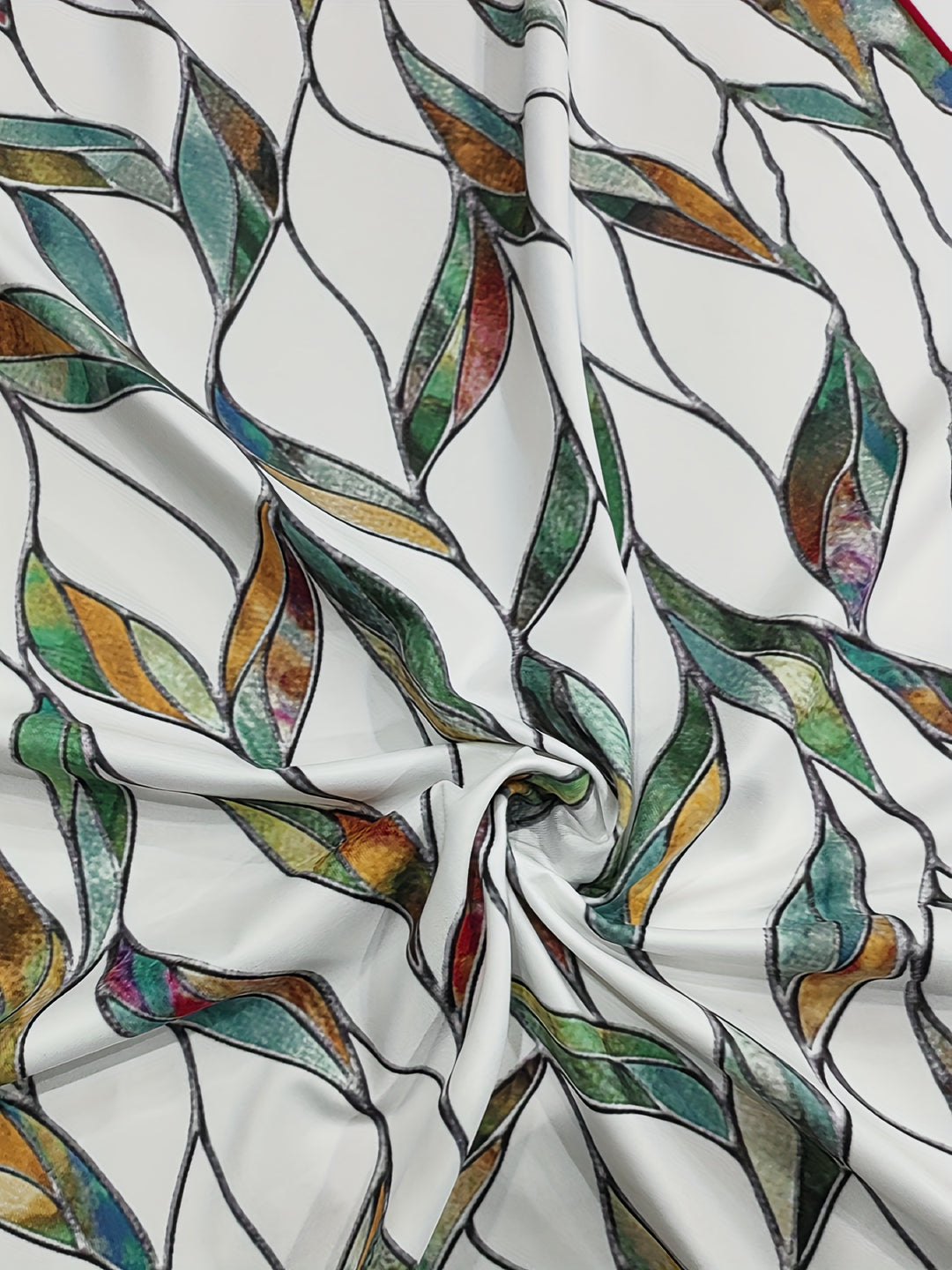 Summer Short Sleeve Leaf Tunic Dress