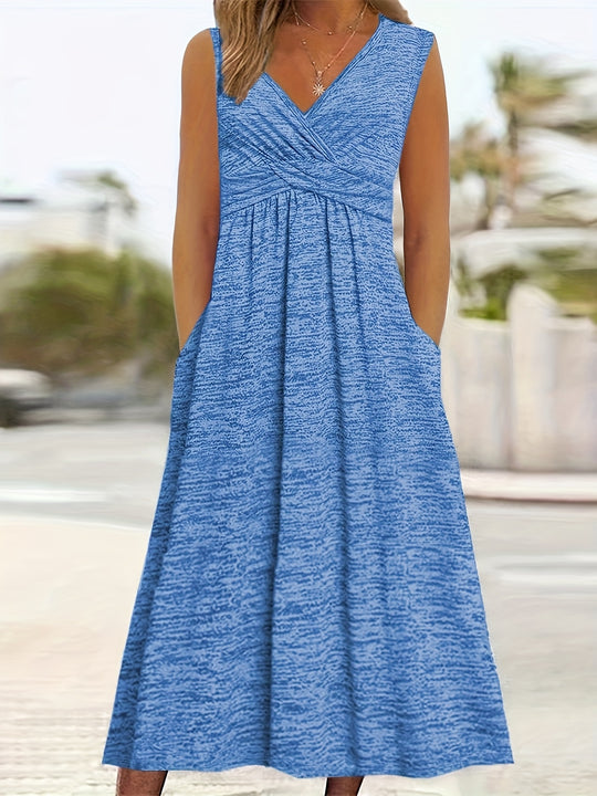 Everyday Cross Front A-Line Midi Dress