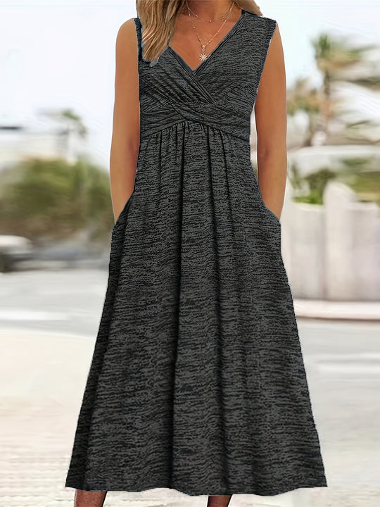 Everyday Cross Front A-Line Midi Dress